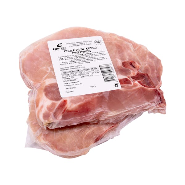 Chuleta de cerdo marinada congelada