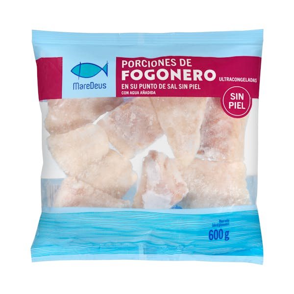 Porciones de fogonero sin piel Hacendado ultracongelado en su punto de sal