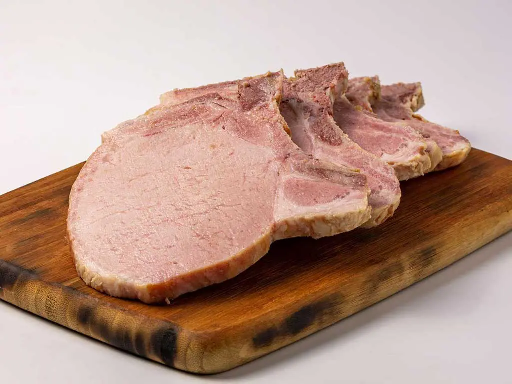 CHULETAS AHUMADA DE CERDO CON HUESOS (1KG) (ENVASES CERTIFICADOS)
