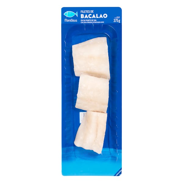 Filetes de bacalao MareDeus ultracongelado en su punto de sal