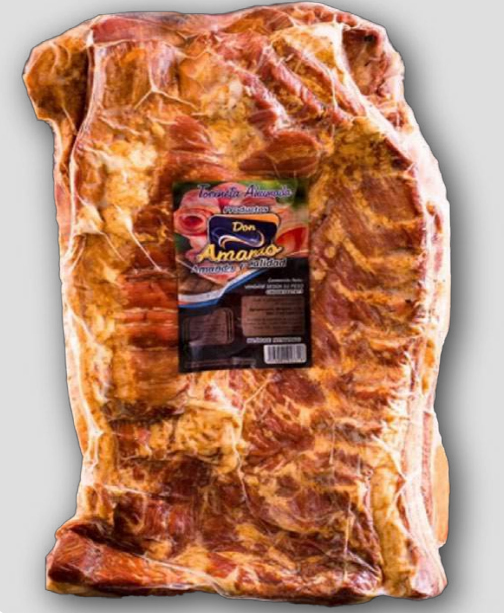 TOCINETA AHUMADA DE CERDO CON HUESO (1KG) (ENVASES CERTIFICADOS)